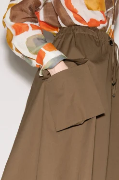 Online LUISA CERANO Godet-Rock Im Cargo-Stil tobacco