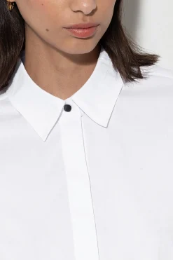 Discount LUISA CERANO Hemdbluse Aus Baumwoll-Mix white