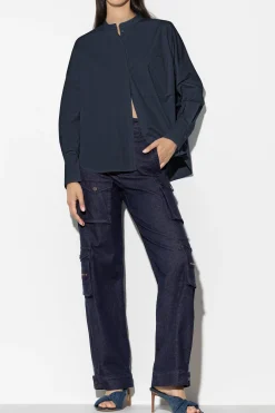 Online LUISA CERANO Hemdbluse Aus Gabardinestretch