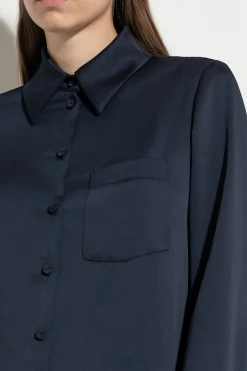 Sale LUISA CERANO Hemdbluse Aus Techno-Seide