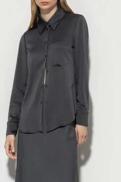 Sale LUISA CERANO Hemdbluse Aus Techno-Seide