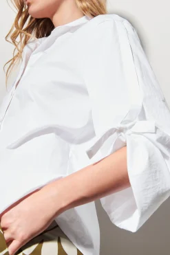 Outlet LUISA CERANO Hemdbluse Mit Bindebändern