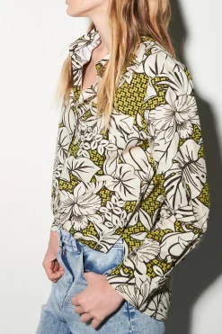 Outlet LUISA CERANO Hemdbluse Mit Leaf-Print multi