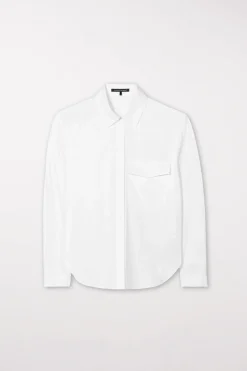 New LUISA CERANO Hemdbluse Mit Pattentasche white