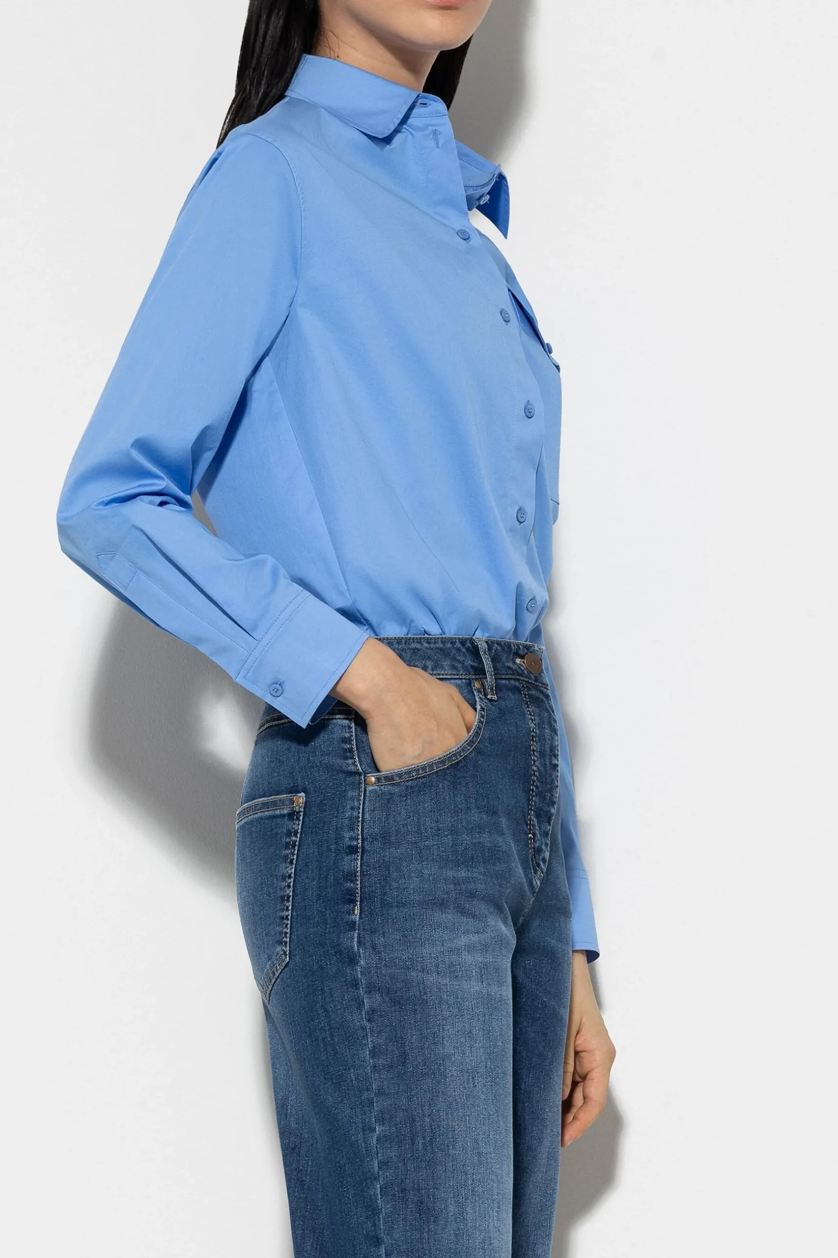 LUISA CERANO Hemdbluse Mit Pattentasche