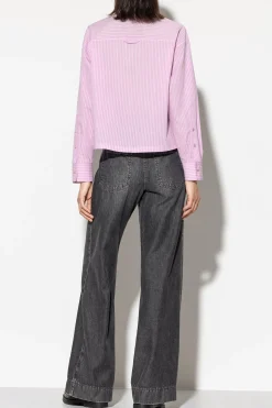 New LUISA CERANO Hemdbluse Mit Streifen faded lavender
