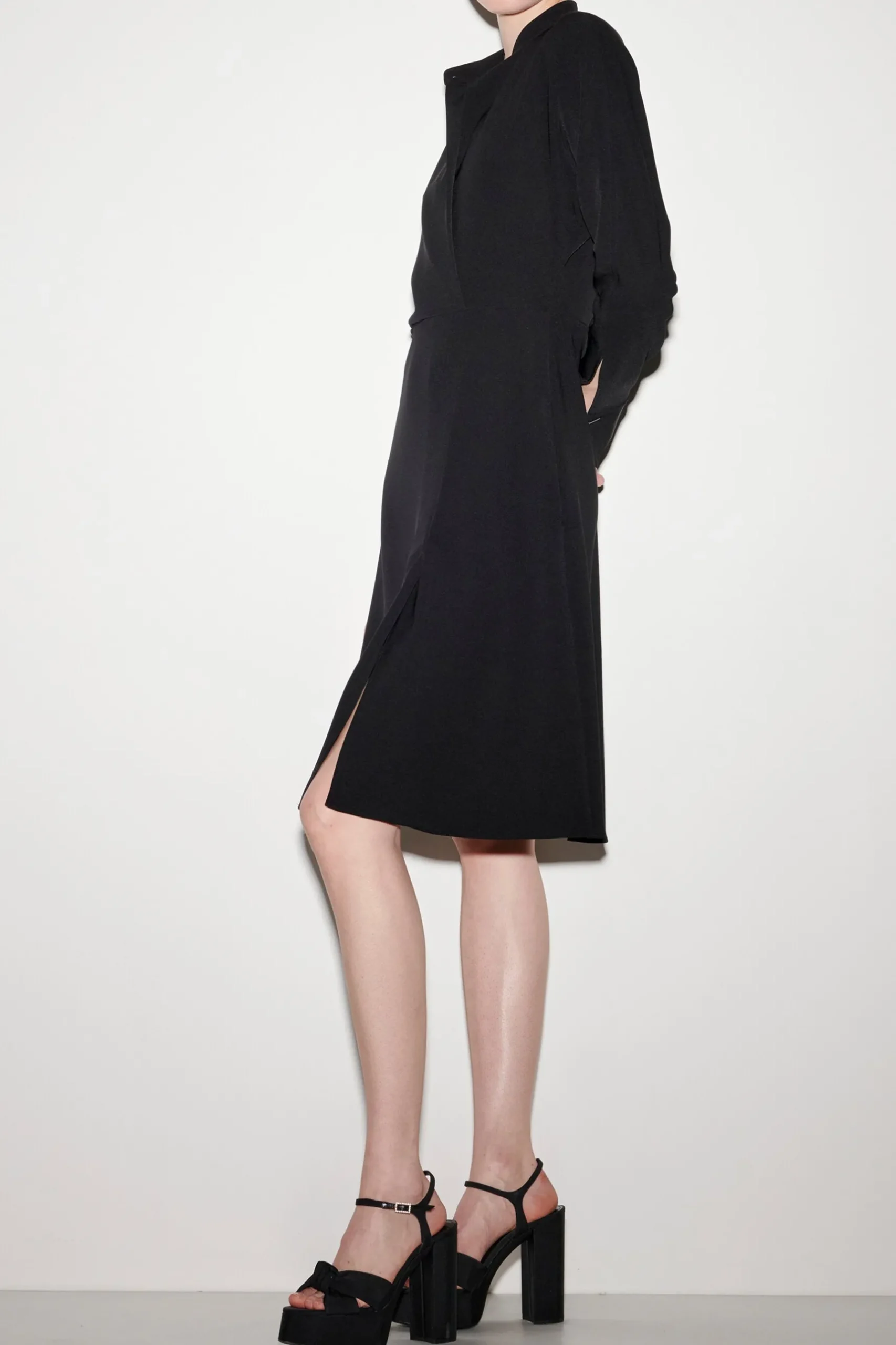 Discount LUISA CERANO Hemdblusenkleid In Midi-Länge