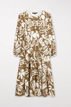 Clearance LUISA CERANO Hemdblusenkleid Mit Leaf-Print multi