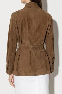 Online LUISA CERANO Hemdjacke Aus Veloursleder
