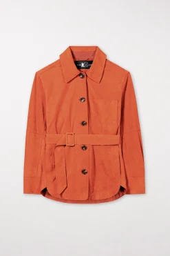 Online LUISA CERANO Hemdjacke Aus Veloursleder