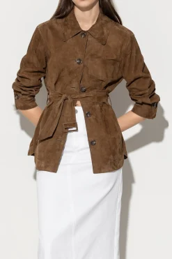 Online LUISA CERANO Hemdjacke Aus Veloursleder