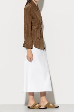 Online LUISA CERANO Hemdjacke Aus Veloursleder