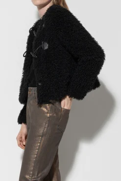 Hot LUISA CERANO Jacke In Fell-Optik black