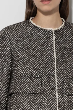 LUISA CERANO Jacke In Fischgrat-Tweed multi