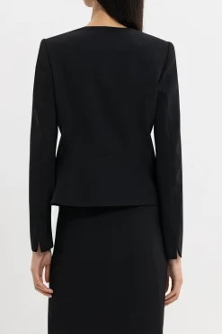 Hot LUISA CERANO Jacket Aus Techno Sablé black