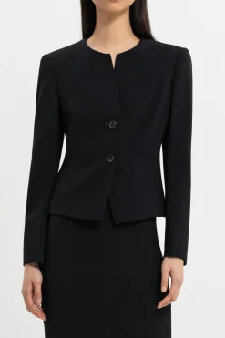 Hot LUISA CERANO Jacket Aus Techno Sablé black