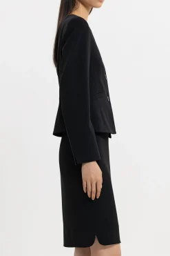 Hot LUISA CERANO Jacket Aus Techno Sablé black
