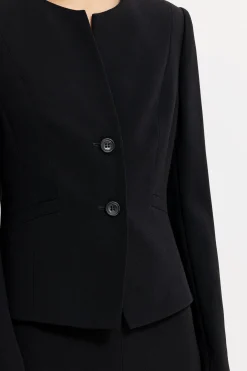 Hot LUISA CERANO Jacket Aus Techno Sablé black