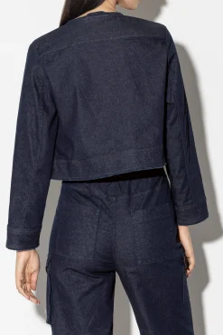 Hot LUISA CERANO Jeansjacke Mit Taschen dark navy