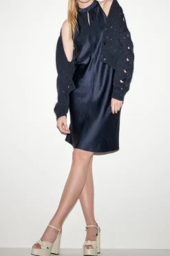 Online LUISA CERANO Kleid Aus Leinen-Mix