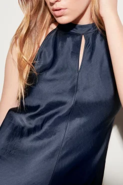 Online LUISA CERANO Kleid Aus Leinen-Mix