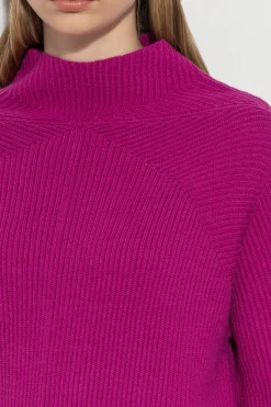 Sale LUISA CERANO Kleid In Rippstruktur ultra pink