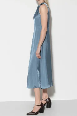 Hot LUISA CERANO Kleid Mit Knotendetail smoky blue