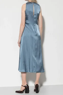 Hot LUISA CERANO Kleid Mit Knotendetail smoky blue