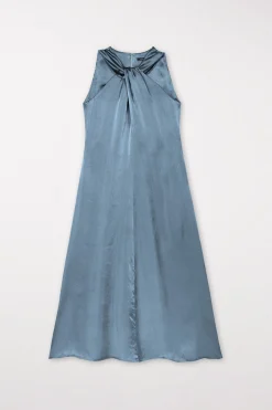 Hot LUISA CERANO Kleid Mit Knotendetail smoky blue