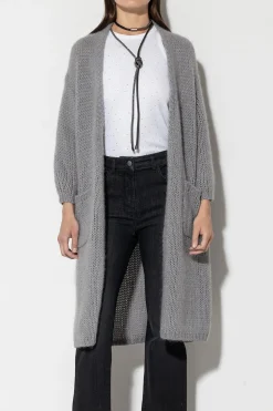 Hot LUISA CERANO Longcardigan Aus Alpaka-Mix