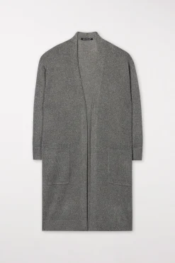 Online LUISA CERANO Longcardigan Aus Feinstrick taupe