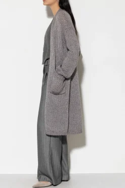 Outlet LUISA CERANO Longcardigan Aus Woll-Mix taupe