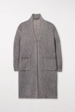 Outlet LUISA CERANO Longcardigan Aus Woll-Mix taupe