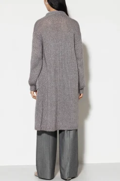 Outlet LUISA CERANO Longcardigan Aus Woll-Mix taupe