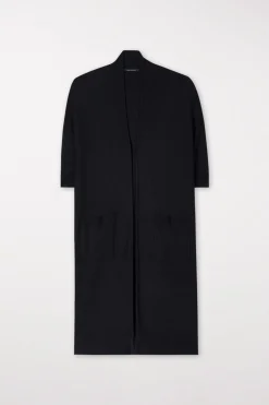 Discount LUISA CERANO Longcardigan Aus Woll-Mix black