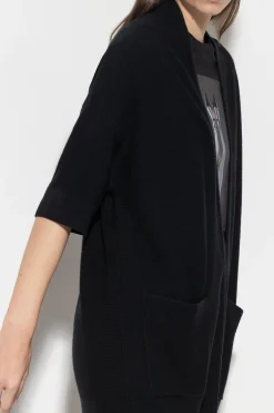 Discount LUISA CERANO Longcardigan Aus Woll-Mix black