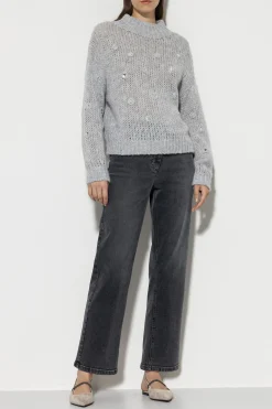 Outlet LUISA CERANO Looseleg-Black-Denim denim grey
