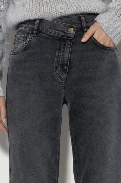 Outlet LUISA CERANO Looseleg-Black-Denim denim grey