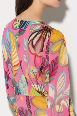 New LUISA CERANO Maxikleid Mit Caribbean-Print raspberry / multi