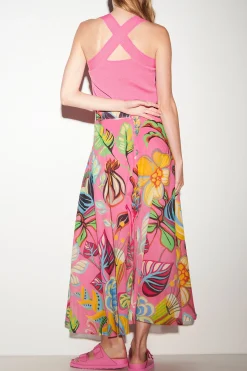 Discount LUISA CERANO Maxirock Mit Caribbean-Print