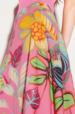 Discount LUISA CERANO Maxirock Mit Caribbean-Print