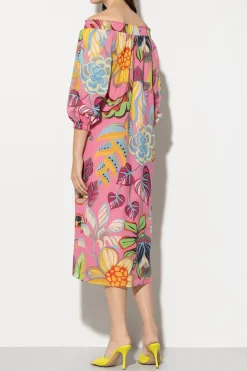 New LUISA CERANO Midikleid Mit Caribbean-Print