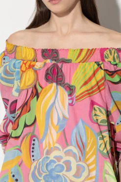New LUISA CERANO Midikleid Mit Caribbean-Print