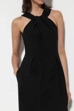 New LUISA CERANO Minikleid Mit Knotendetail black