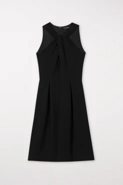 New LUISA CERANO Minikleid Mit Knotendetail black
