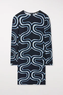 Discount LUISA CERANO Minikleid Mit Wave-Print multi