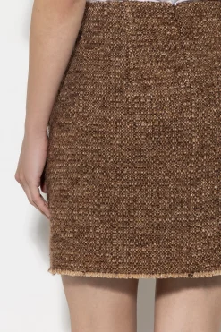 Hot LUISA CERANO Minirock Mit Metallic-Effekt hazelnut