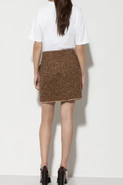 Hot LUISA CERANO Minirock Mit Metallic-Effekt hazelnut