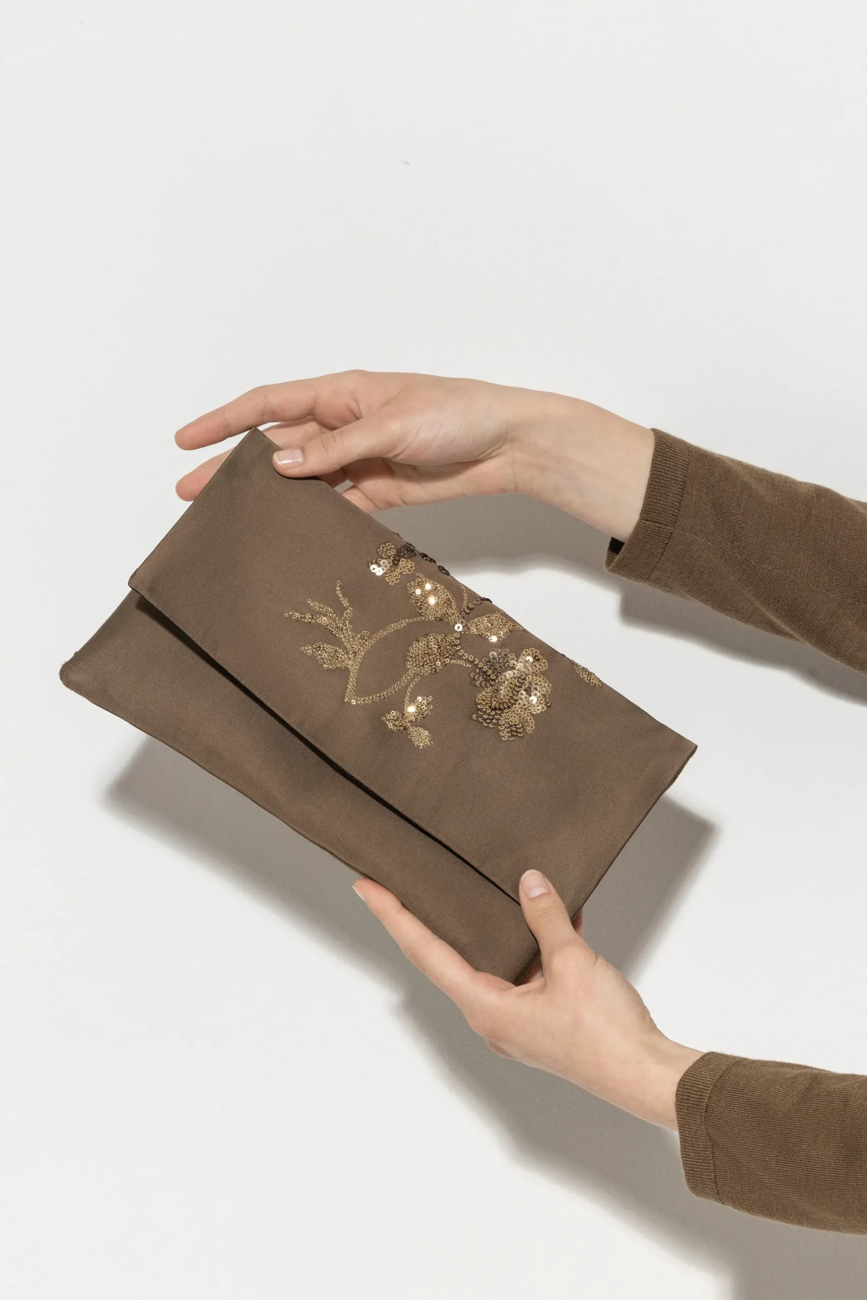 Outlet LUISA CERANO Pailletten-Clutch