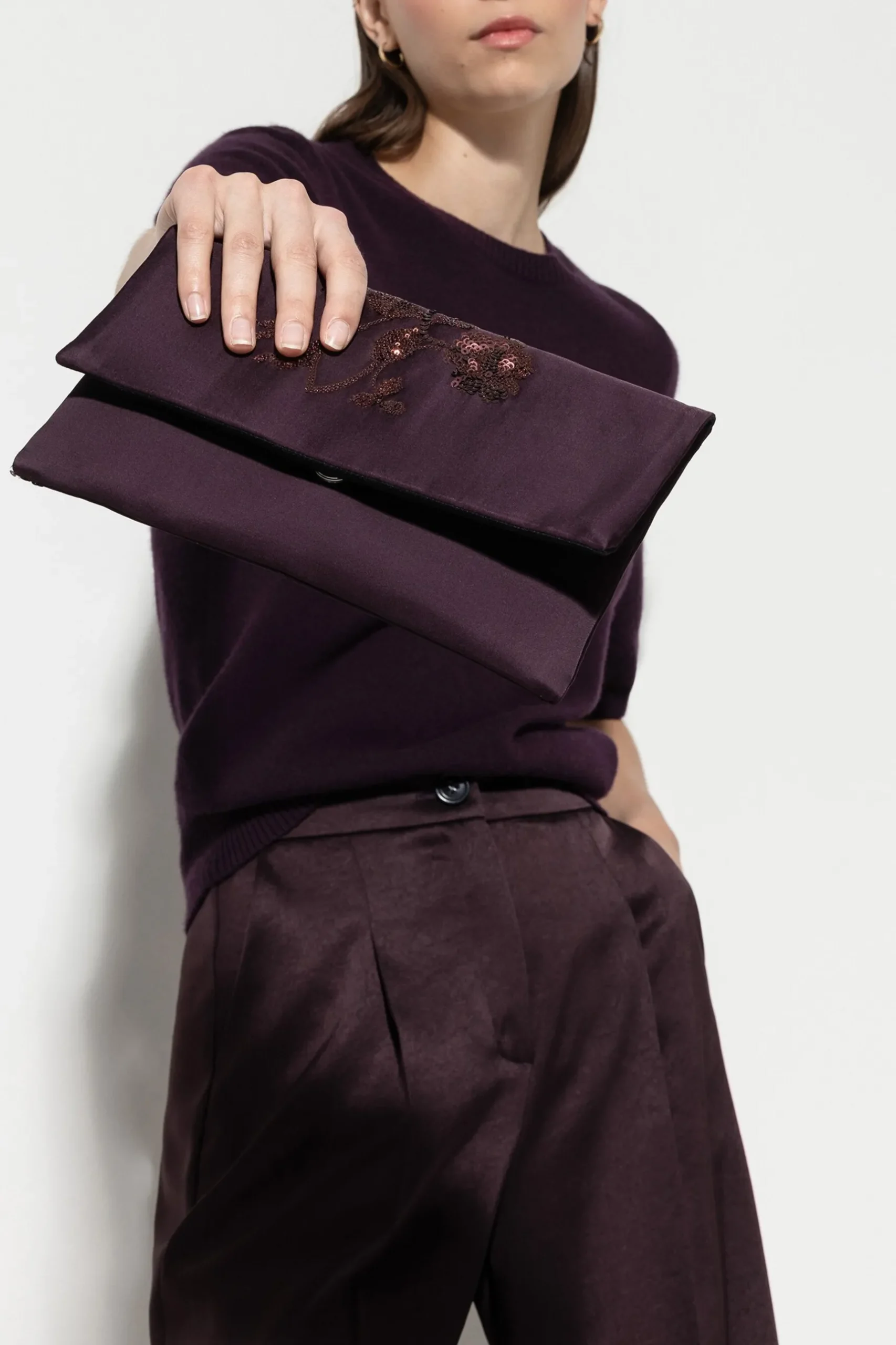 Outlet LUISA CERANO Pailletten-Clutch